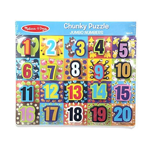 Cheeky2006Dumbo 241番/500体限定 ミニチュアサイズ11cm Melissa & Doug Jumbo Numbers Wooden Chunky Puzzle (20 pcs
